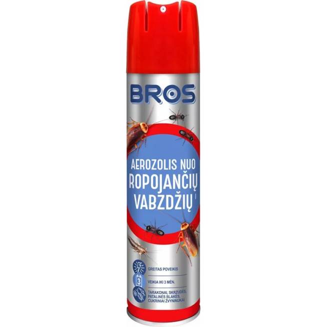 Aerozolis nuo skraidančių ir ropojančių vabzdžių Bros, 400 ml