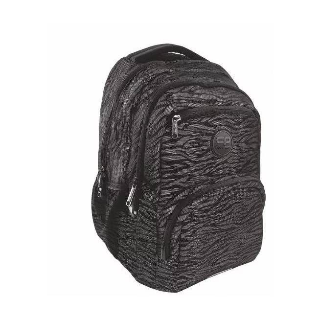 Mokyklinė kuprinė CoolPack, juoda/pilka, 46 cm x 8 cm x 36 cm