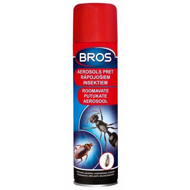 Aerozolis nuo skraidančių ir ropojančių vabzdžių Bros, 400 ml