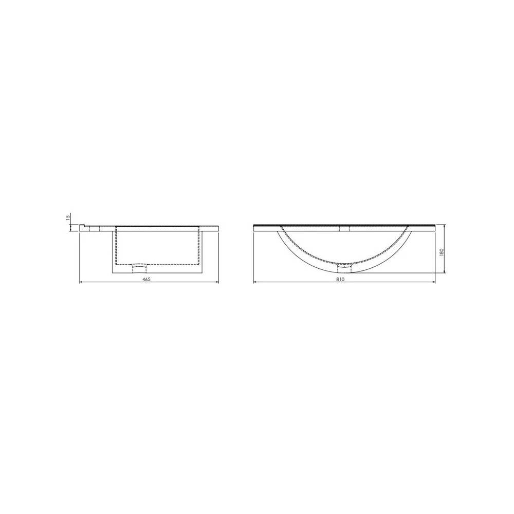 Praustuvas Deftrans Plan 1724, 81 cm x 46.5 cm x 18 cm