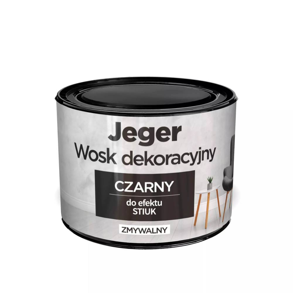 Spec. paskirties dažai Jeger WAX BLACK, juoda, juoda, 0.3 l