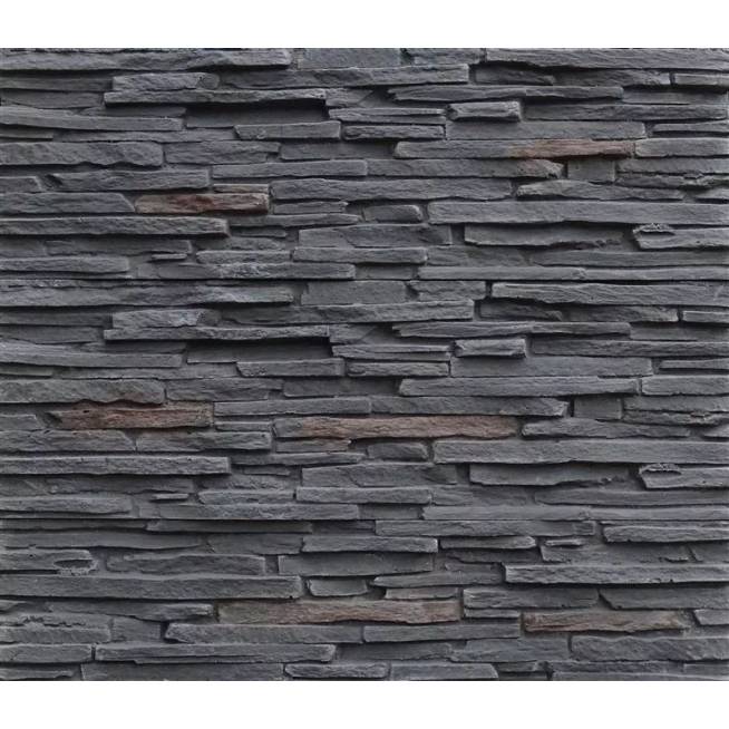 Dekoratyvinis akmuo Stone Master Mesto Grafit Grey, 595 mm x 195 mm x 20 mm, 6 vnt.