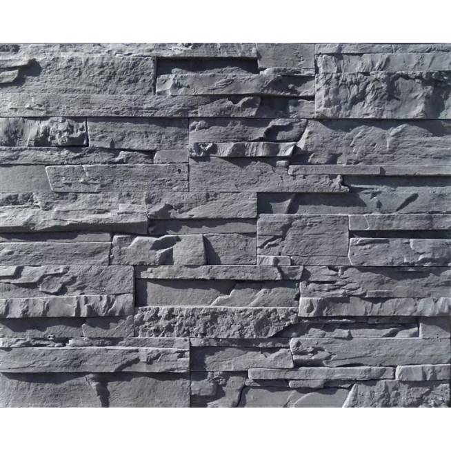 Dekoratyvinis akmuo Stone Master Odessa Nero 5905674243164, 180 mm x 90 mm x 20 mm, 20 vnt.