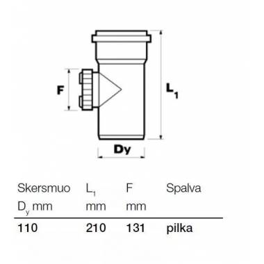 Pravala vidaus kanalizacijai Wavin Optima, 110 mm