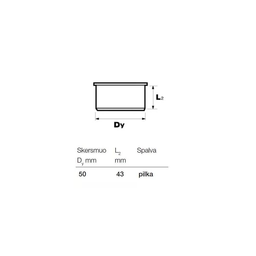 Aklė vidaus kanalizacijai Wavin Optima, 50 mm