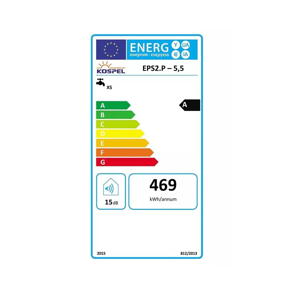 Vandens šildytuvas Kospel EPS2-5,5.P.Prister, balta