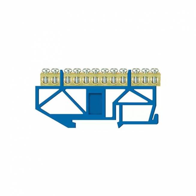 Įnulinimo kaladėlė Pawbol LZ 12/N, DIN, 12x16 mm², mėlyna