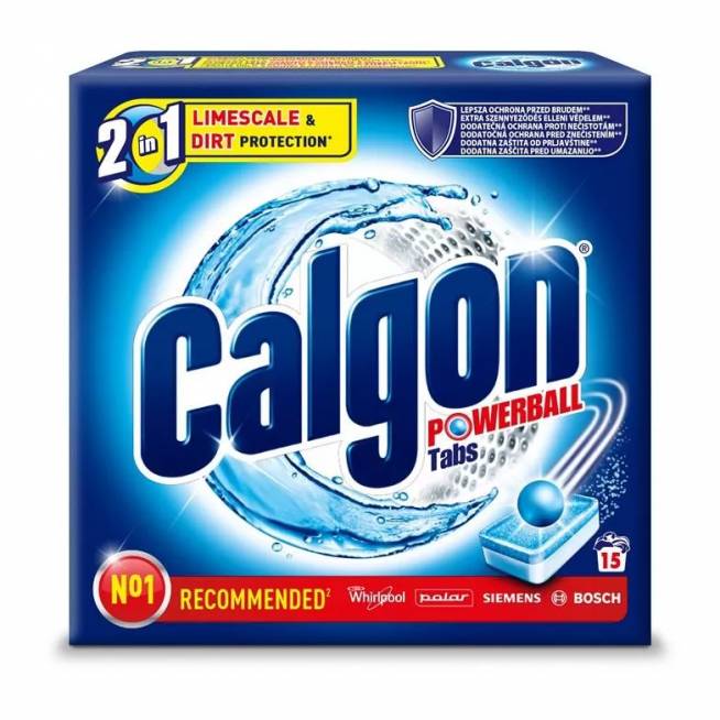 Vandens minkštinimo priemonė Calgon, 15 vnt.