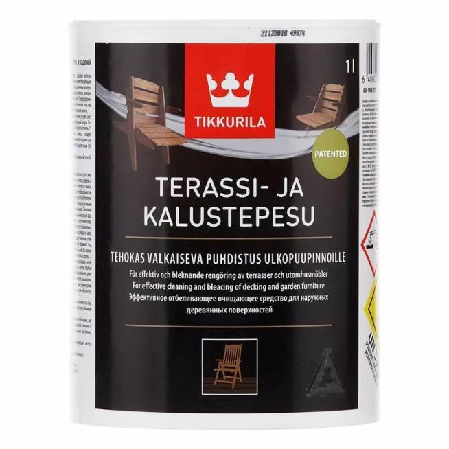 Valiklis, medžiui/baldams Tikkurila Terrasi-Ja Kalustepesu, 1 l