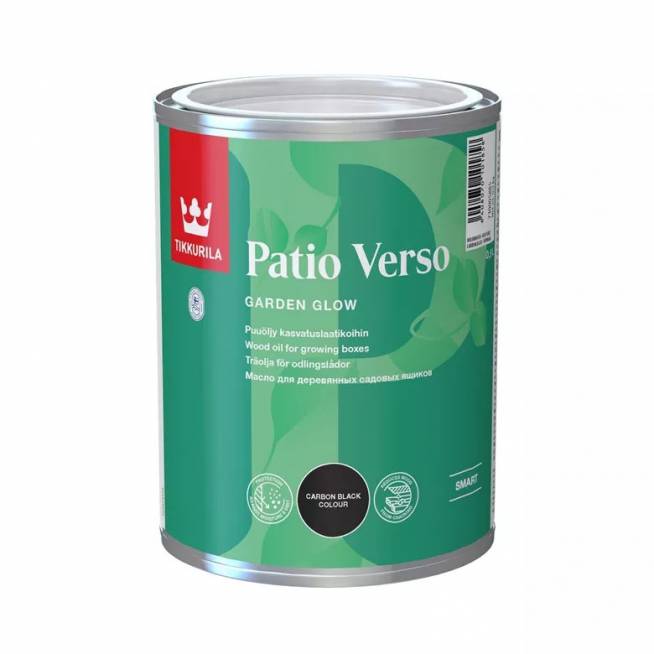 Medienos aliejus Tikkurila Patio Verso Patio Verso, juoda, 0.9 l