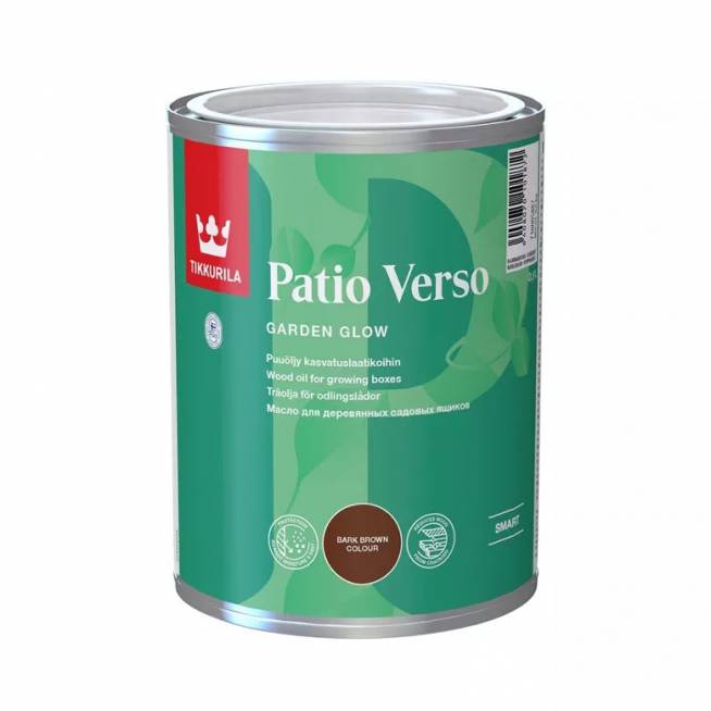 Medienos aliejus Tikkurila Patio Verso Patio Verso, ruda, 0.9 l