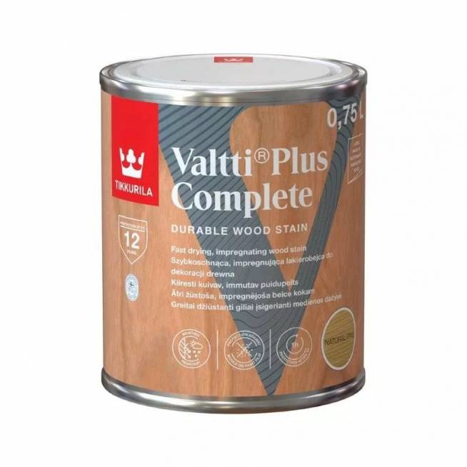 Impregnantas Tikkurila Valtti Plus Complete, pušies, 0.75 l