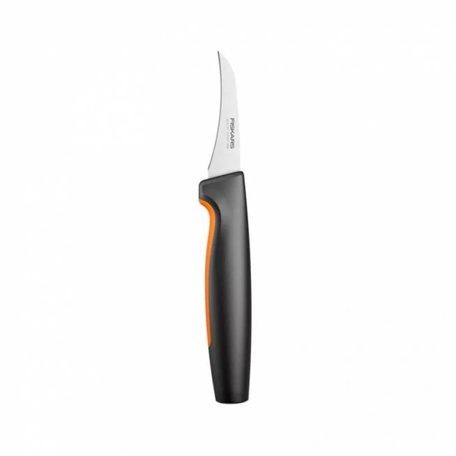 Virtuvinis peilis Fiskars, 110 mm, daržovėms/lupimui/skutimui, plastikas/nerūdijantysis plienas