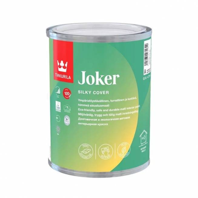 Dažai Tikkurila Joker, balta, 0.9 l