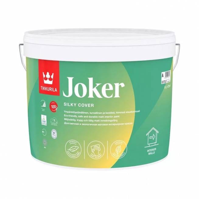 Dažai Tikkurila Joker, balta, 9 l