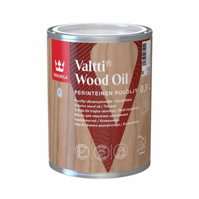 Medienos aliejus Tikkurila Valtti Wood Oil EC, skaidri, 0.9 l