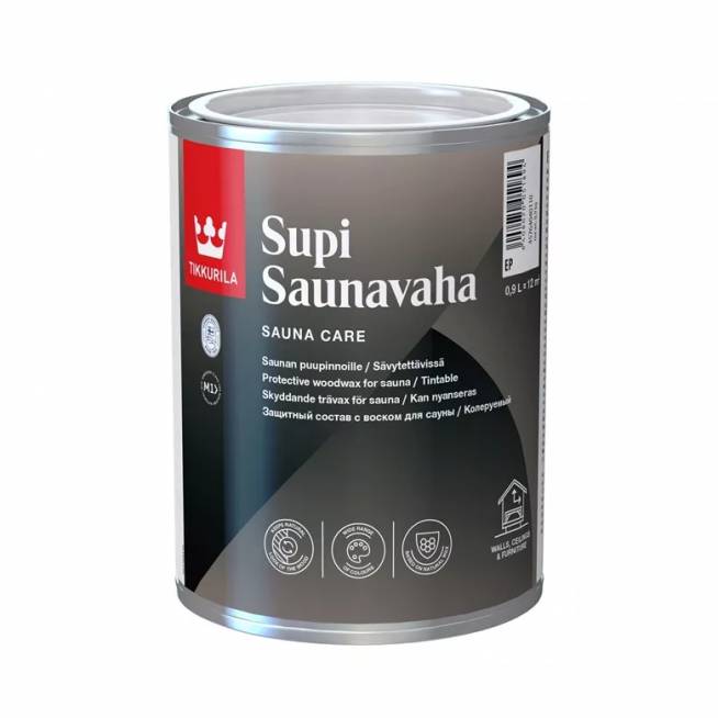 Saunos vaškas Tikkurila Supi Saunavaha, skaidri, 0.9 l