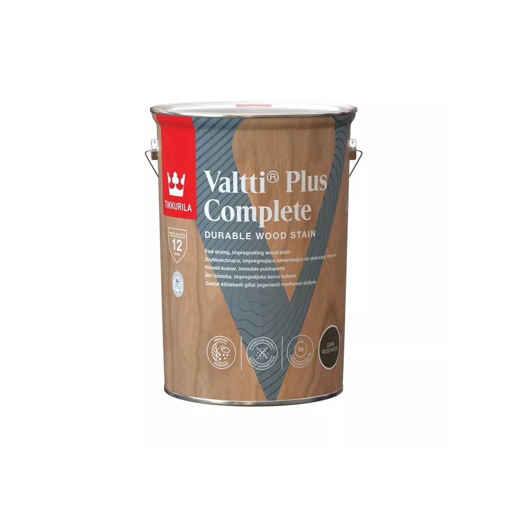 Impregnantas Tikkurila Valtti Plus Complete, tamsiai ruda, 5 l