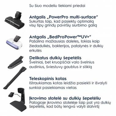 Dulkių siurblys - šluota Electrolux 500 serija „Hygienic“ ES52HB25SH, 2000 mAh