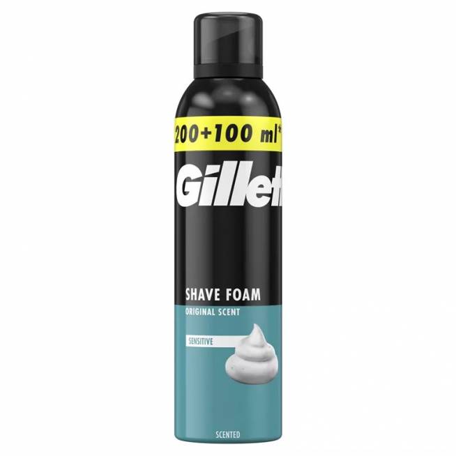 Skutimosi putos Gillette Sensitive, 300 ml