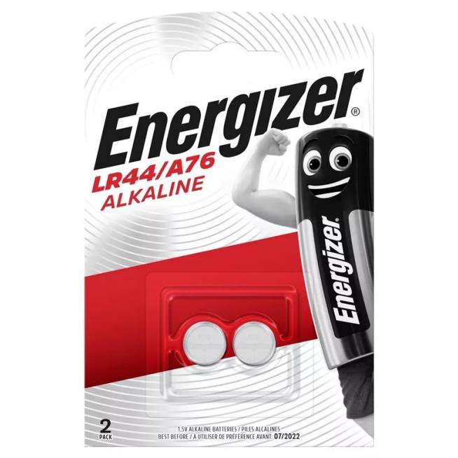 Elementai Energizer BEFA7-A76, LR44/A76/SR44/AG13, 1.5 V, 2 vnt.