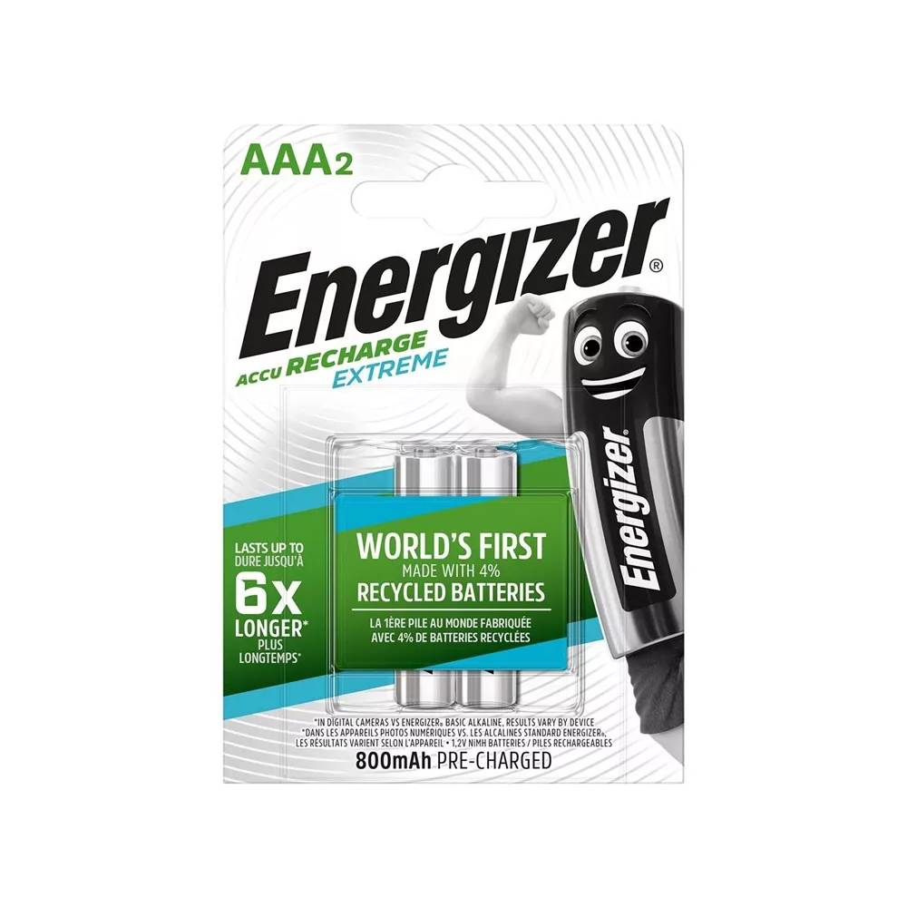 Įkraunamas elementas Energizer, AAA, 800 mAh, 2 vnt.