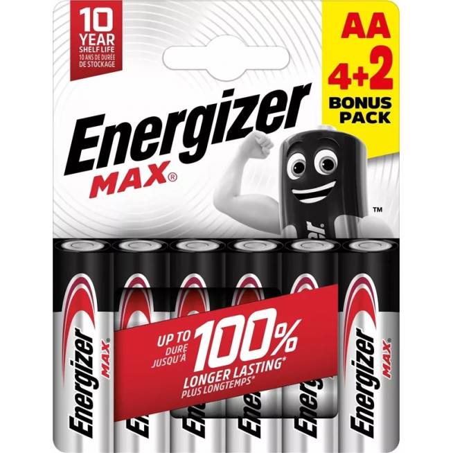 Elementas Energizer AA/LR06, 6 vnt