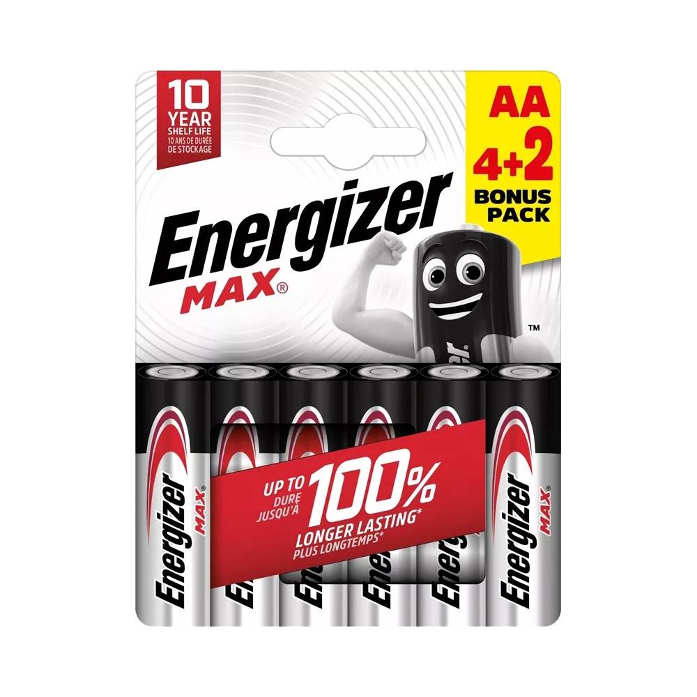 Elementas Energizer AA/LR06, 6 vnt