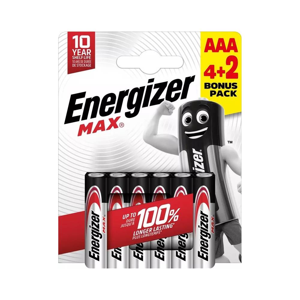 Elementai Energizer AAA/LR03, 6 vnt