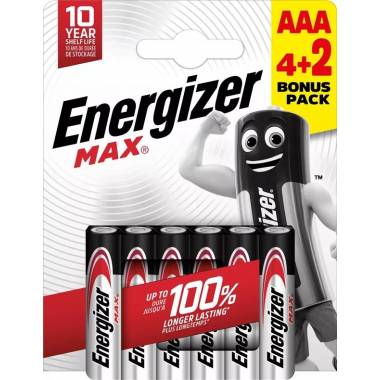 Elementai Energizer AAA/LR03, 6 vnt