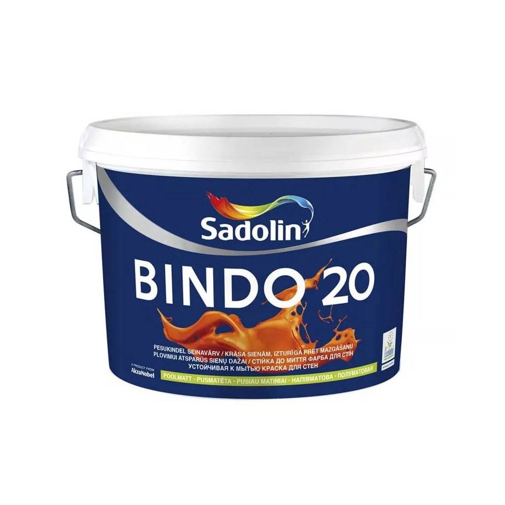 Dažai Sadolin Bindo 20, balta, 2.5 l