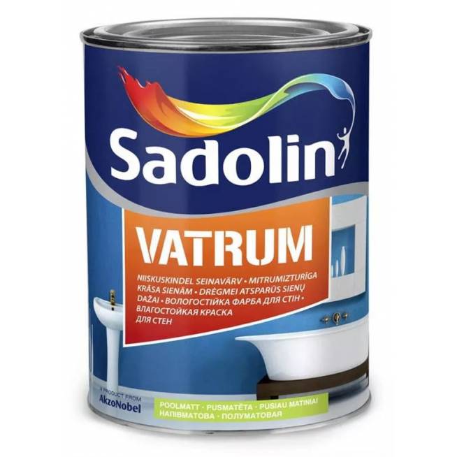 Lateksiniai dažai Sadolin Vatrum 40, balta, 1 l