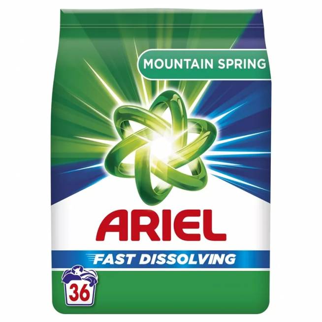 Skalbimo milteliai Ariel mountain spring 36 skalbimai, 1.98 kg