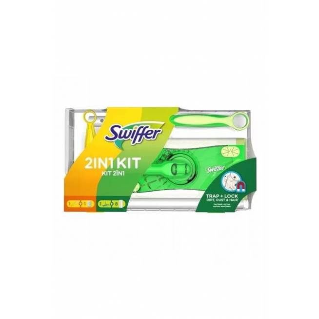 Grindų valymo rinkinys Swiffer, plastikas/poliesteris, balta/geltona/žalia