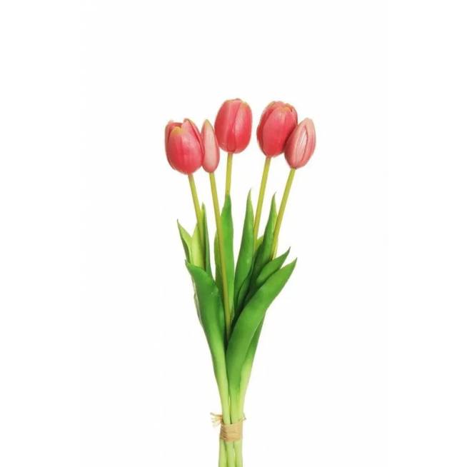 Dirbtinė gėlė, tulpė Tulip, rožinė, 39 cm