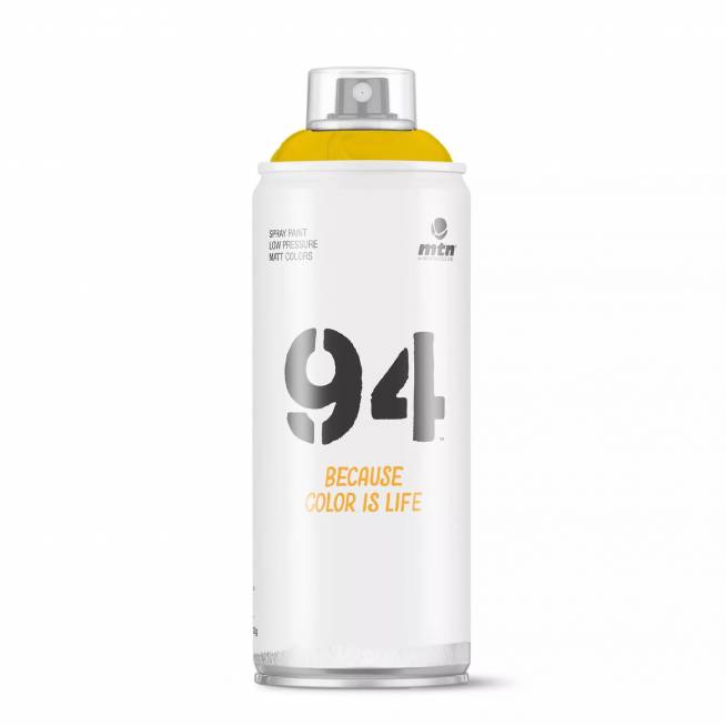 Aerozoliniai dažai Montana 94, paprastieji, šviesiai geltona, 0.4 l