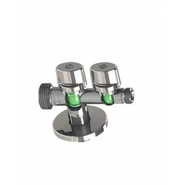 Kampinis ventilis VITAQ 1/2"x3/4"x3/8", su veržle 10mm