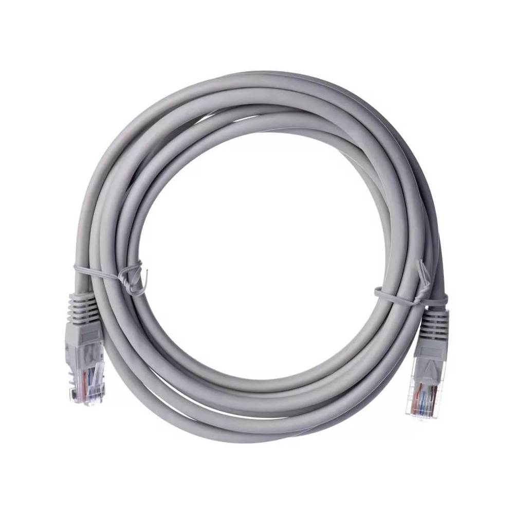 Kabelis CAT5E LAN 2x RJ45 RJ-45 Male (vyriška), RJ-45 Male (vyriška), 3 m, balta/pilka