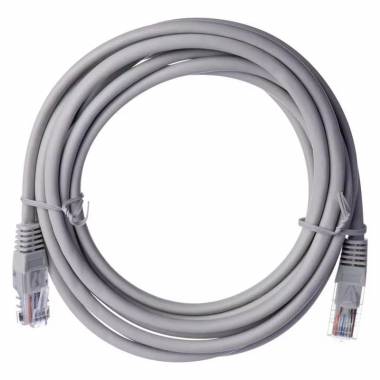 Kabelis CAT5E LAN 2x RJ45 RJ-45 Male (vyriška), RJ-45 Male (vyriška), 3 m, balta/pilka