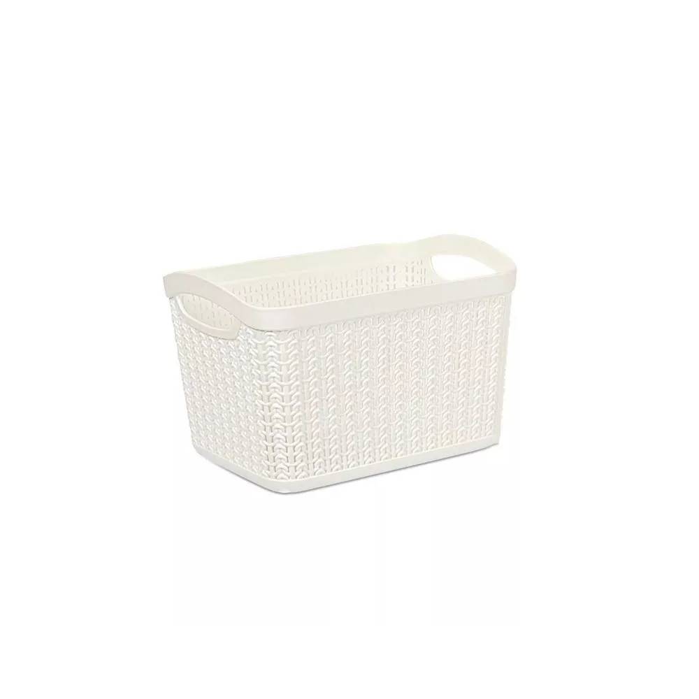 Daiktadėžė Ucsan Plastik 8691459014083, 6.6 l, balta, 26 x 17 x 20 cm