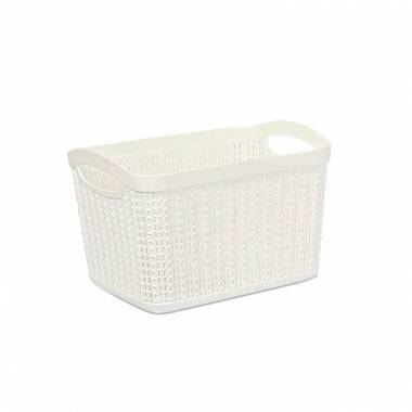 Daiktadėžė Ucsan Plastik 8691459014083, 6.6 l, balta, 26 x 17 x 20 cm