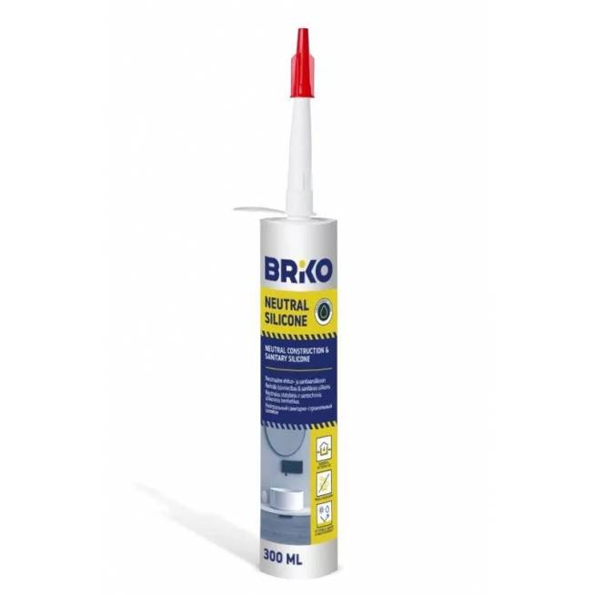 Hermetikas Briko Neutral Silicone, 300 ml, skaidrus