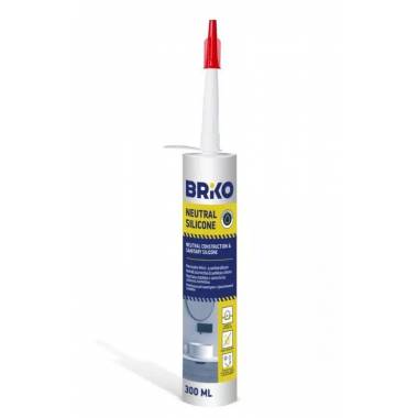 Hermetikas Briko Neutral Silicone, 300 ml, skaidrus