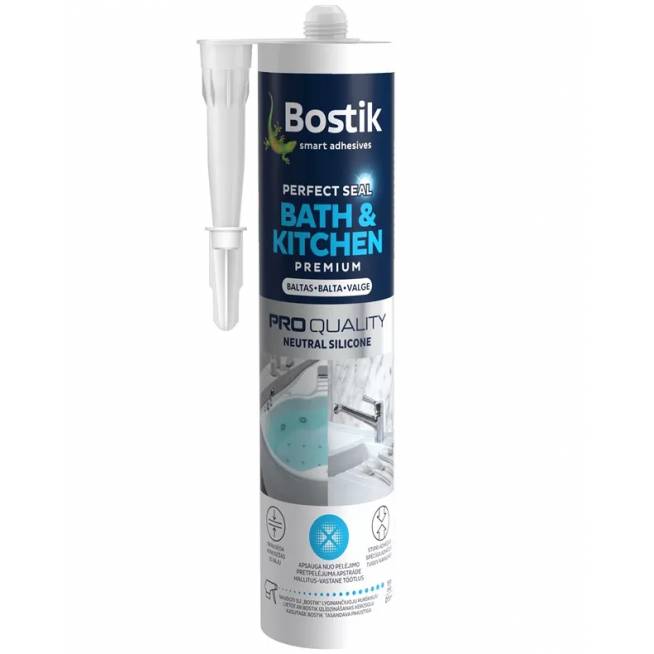 Hermetikas Bostik, 0.28 l, balta