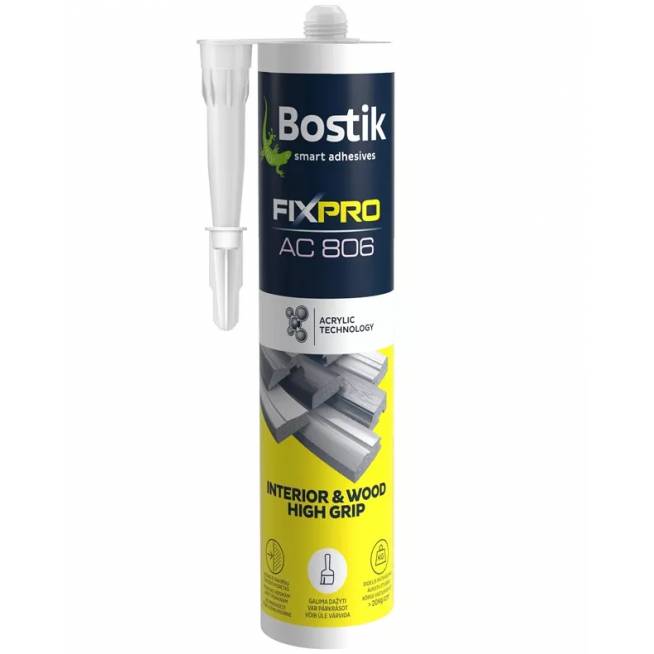 Klijai akriliniai Bostik Interior&Wood, 0.28 l