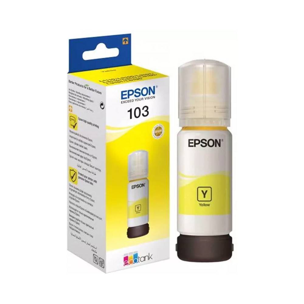 Rašalinio spausdintuvo kasetė Epson 103, geltona, 65 ml