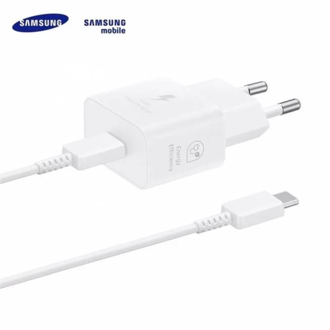 Telefono įkroviklis Samsung EP-T2510XWEGEU, 1 x USB Type C, 100 cm, 25 W