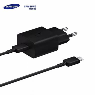 Telefono įkroviklis Samsung EP-TA1510, USB Type C, juoda, 15 W