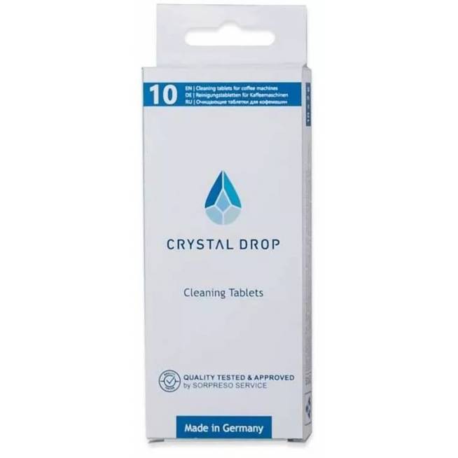 Kavos aparatų valymo priemonė Crystal Drop 80002, 10 vnt.