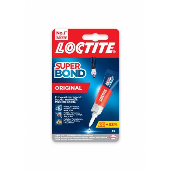 Klijai kontaktiniai Loctite Super Bond Original, 0.004 kg